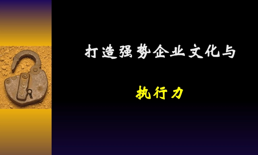 如何打造强势企业文化与执行力