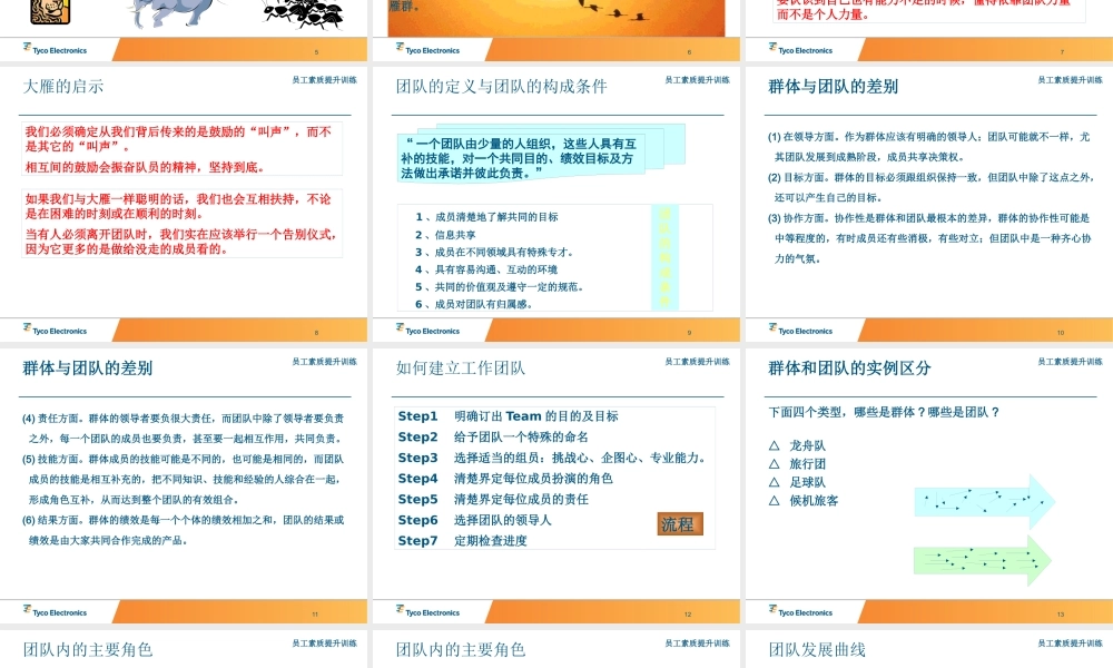 如何打造团队精神(PPT 页)