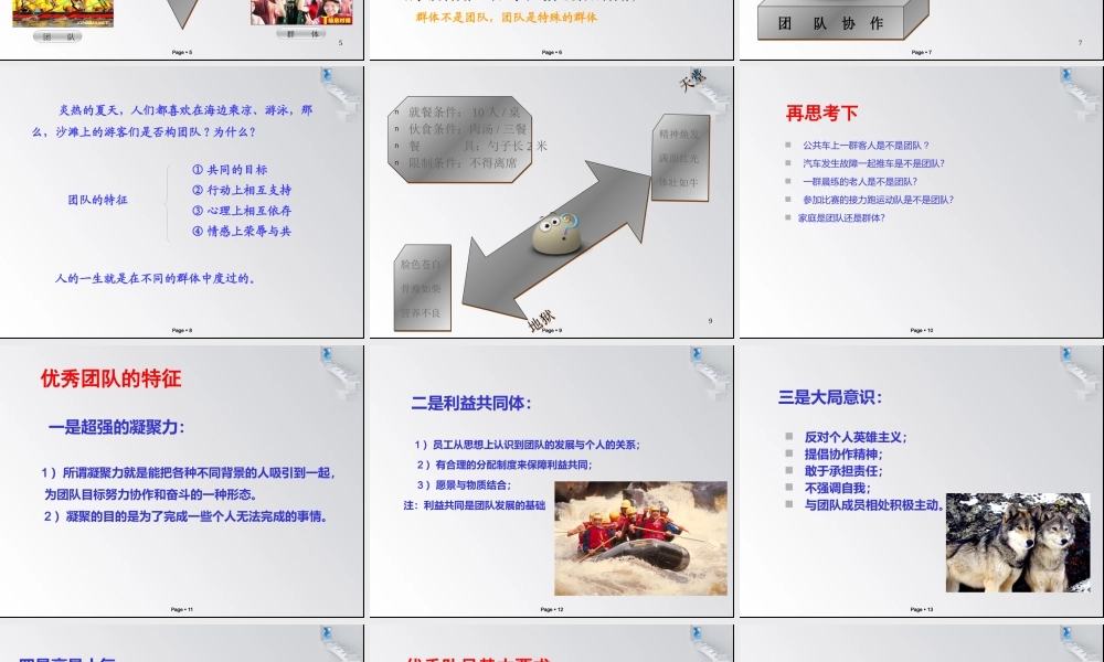 如何打造团队凝聚力(PPT 46页)