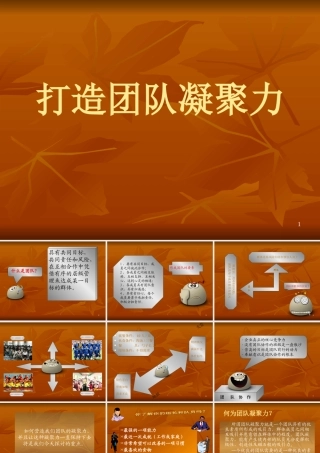如何打造团队凝聚力(PPT 页)