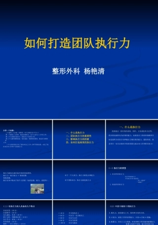 如何打造团队执行力（PPT49页)