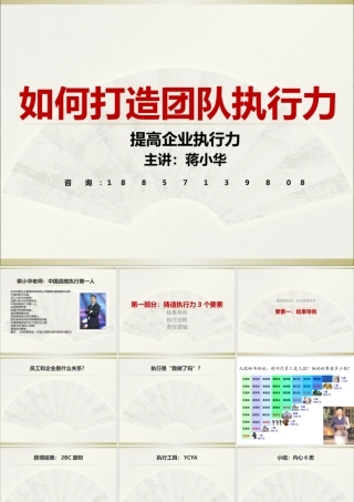 如何打造团队执行力-提高企业执行力讲座