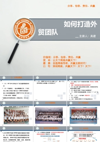 如何打造外贸团队讲义