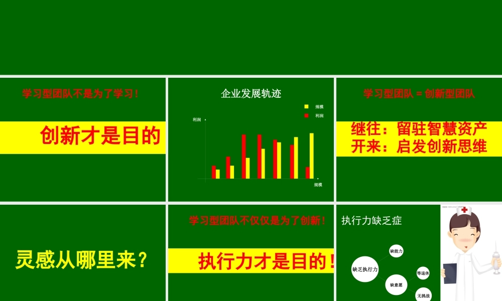 如何打造学习型团队(PPT 页)