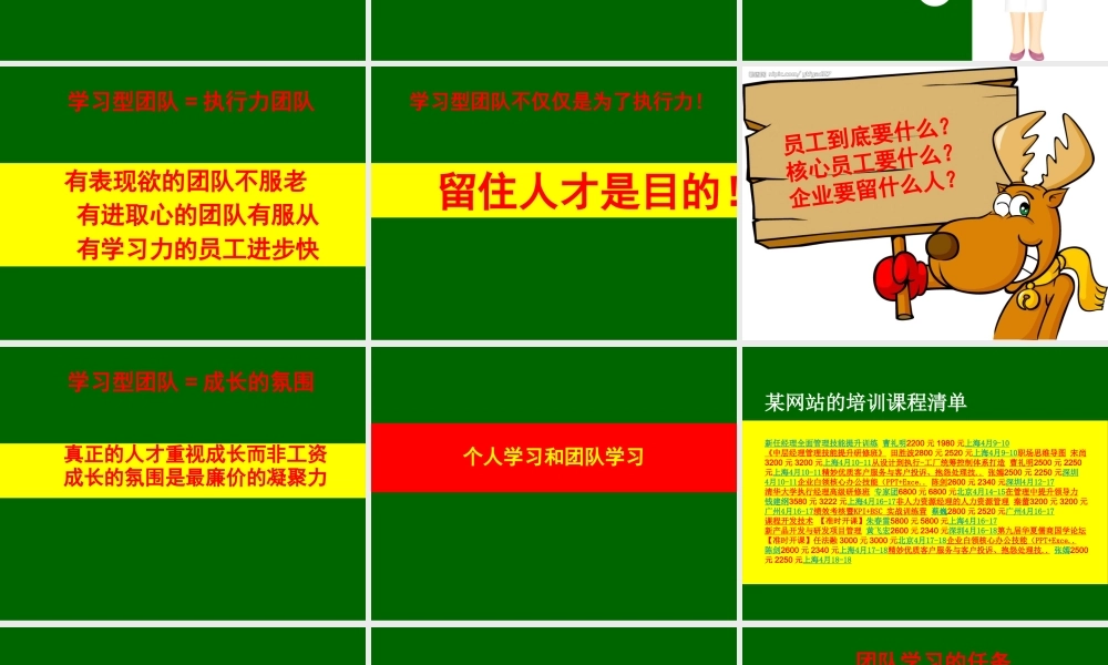 如何打造学习型团队(PPT 页)