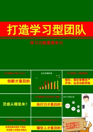 如何打造学习型团队(PPT 页)