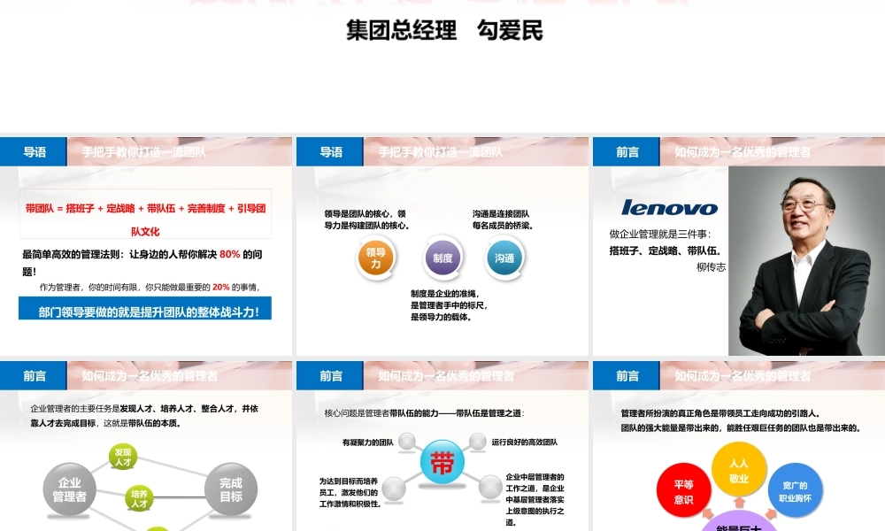 如何打造一流团队-精华
