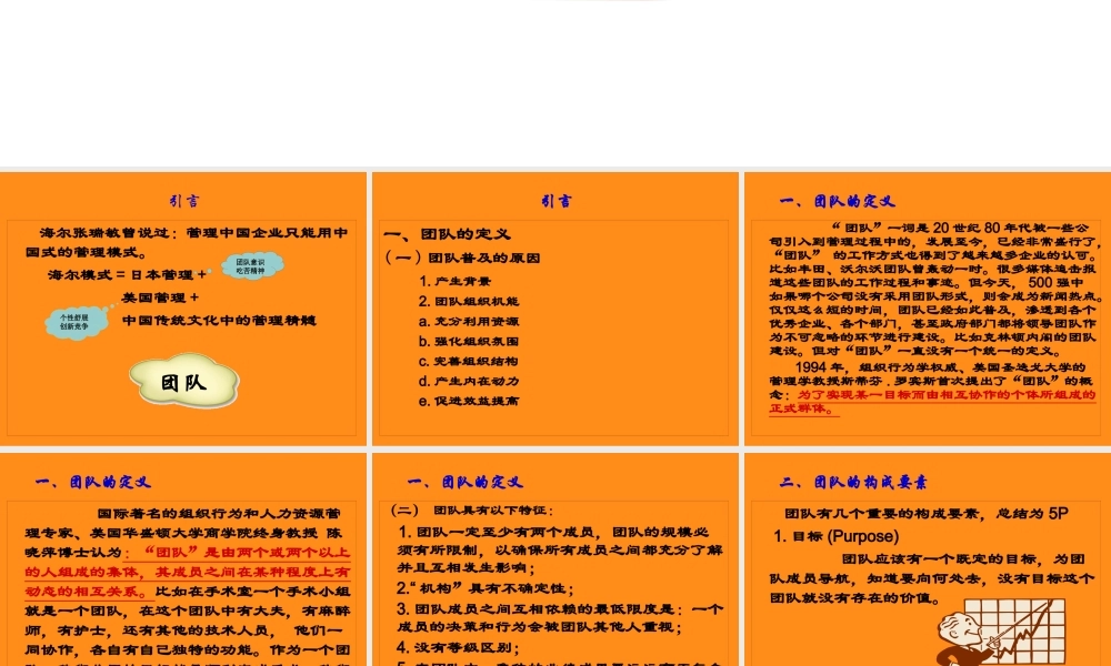 如何打造一支高效的团队(PPT 页)