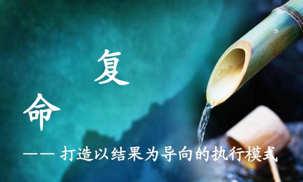如何打造以结果为导向的执行模式