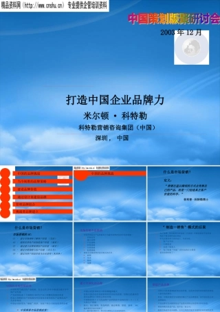如何打造中国企业品牌力(ppt 82页)