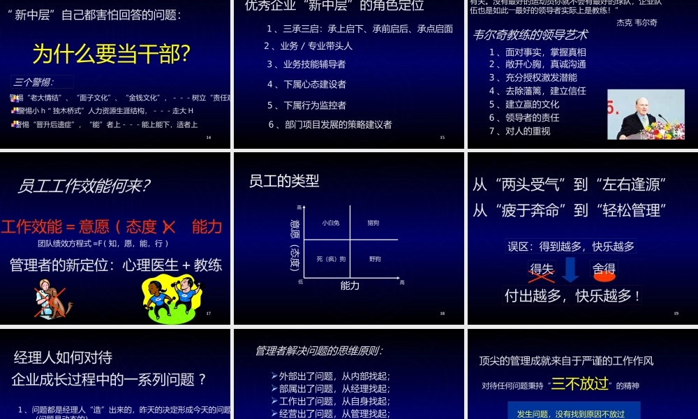 如何打造中国企业新中层