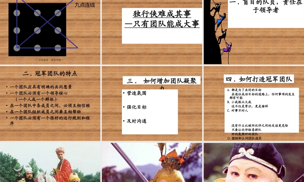 如何打造卓越的冠军团队