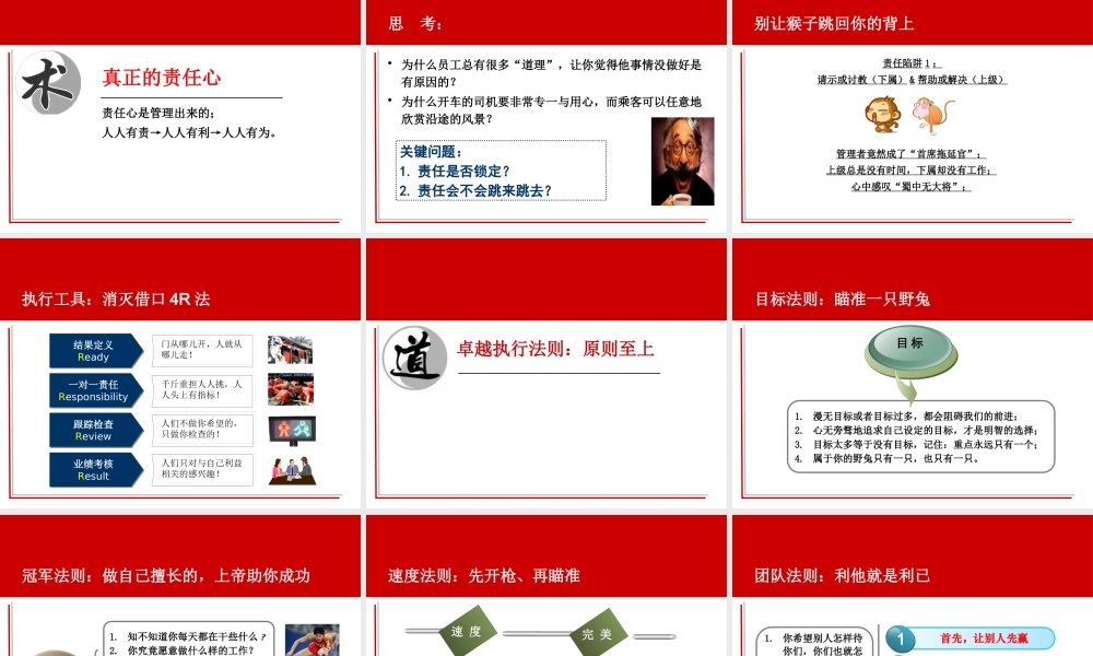 如何打造卓越的执行力(PPT 53页)