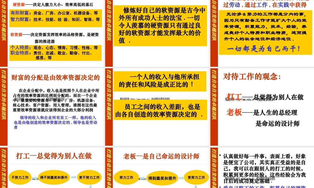 如何打造自动自发的卓越团队(ppt 页)