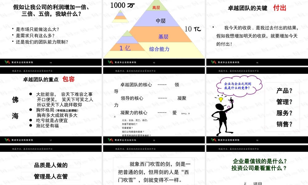 如何打造自动自发卓越团队(PPT 页)