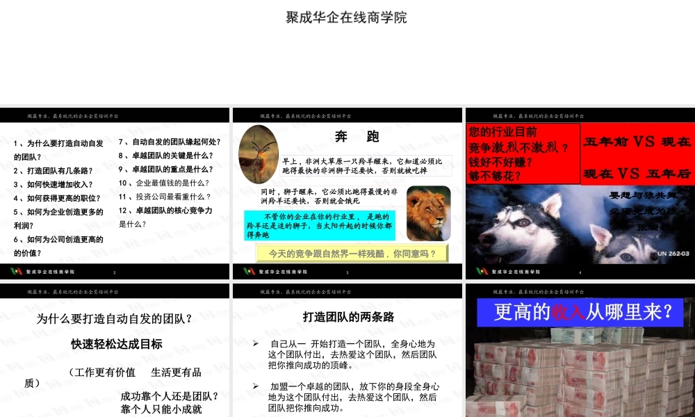 如何打造自动自发卓越团队讲义