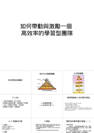 如何带动与激励一个高效率的学习型团队