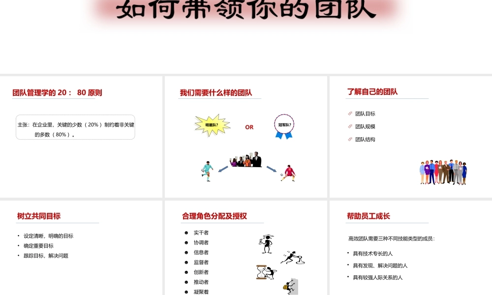 如何带领我的团队