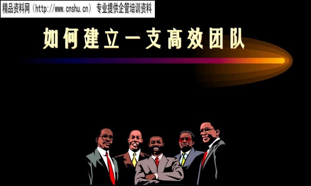 如何带领一支高效团队