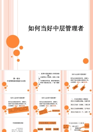 如何当好中层管理者(PPT45页)