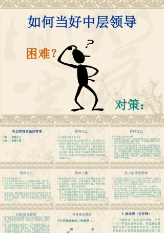 如何当好中层领导
