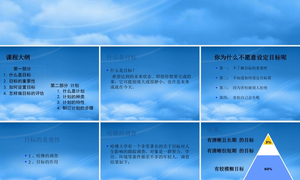 如何定目标培训课程