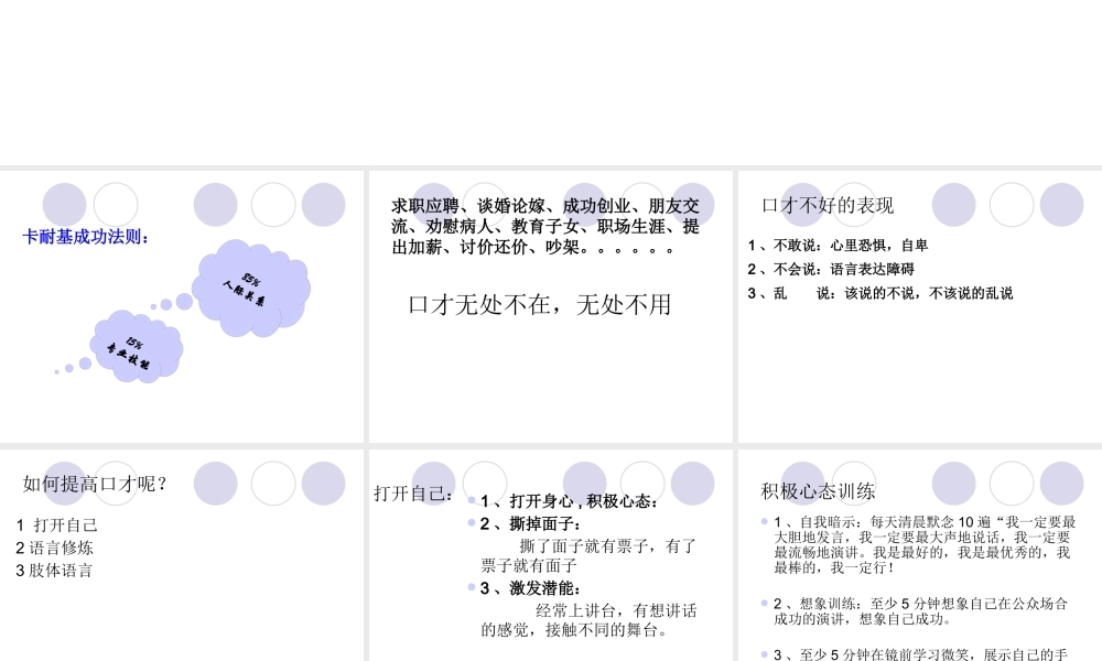 如何锻炼自己的口才