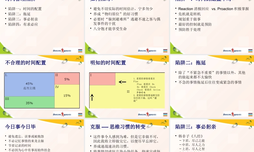 如何对待时间管理