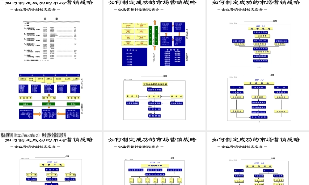 如何发展成功的市场营销战略.ppt30页