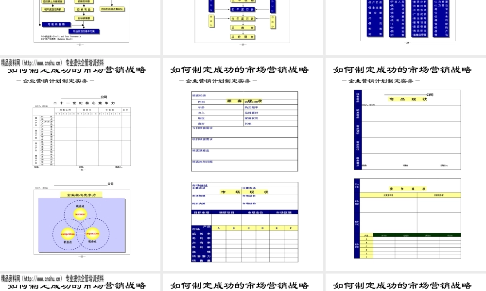 如何发展成功的市场营销战略.ppt30页
