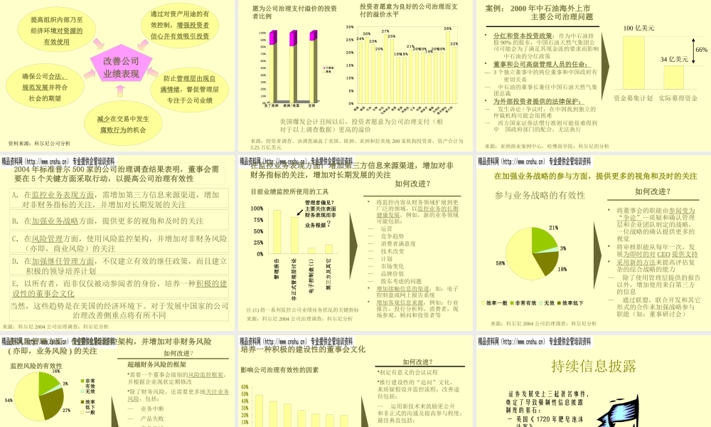 如何改善上市公司治理与持续信息披露