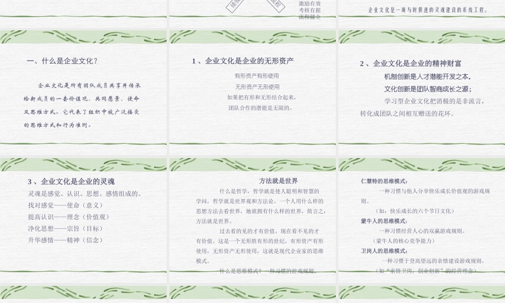 如何搞好企业文化创新讲义