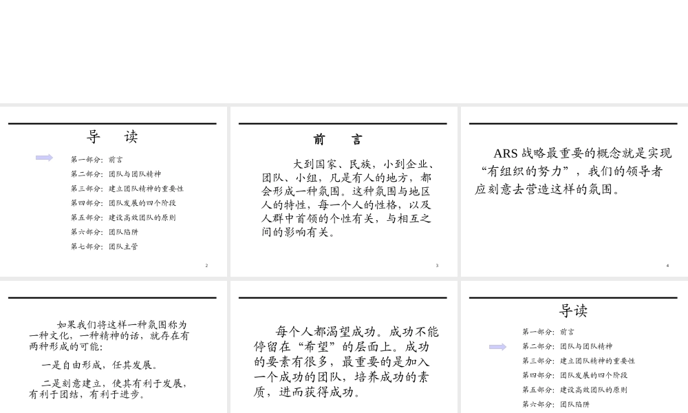 如何搞好团队建设（PPT58页)