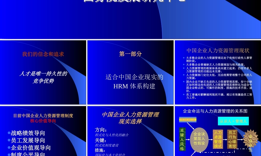 如何个性化定制人力资源管理制度体系