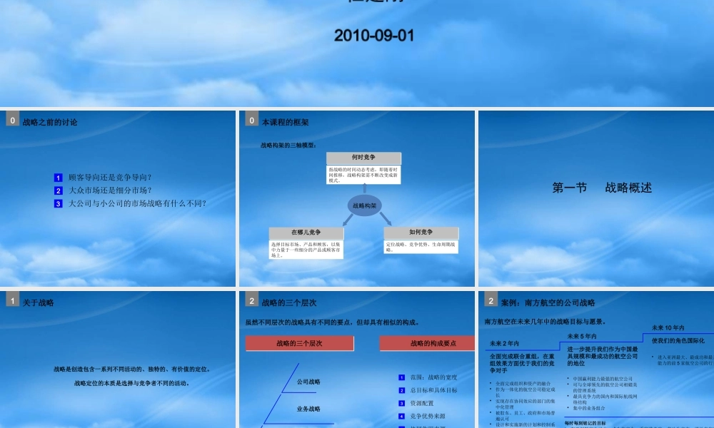 如何构建成功的市场战略-学员版