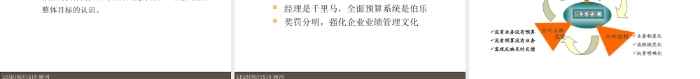 如何构建企业全面预算管理系统课件