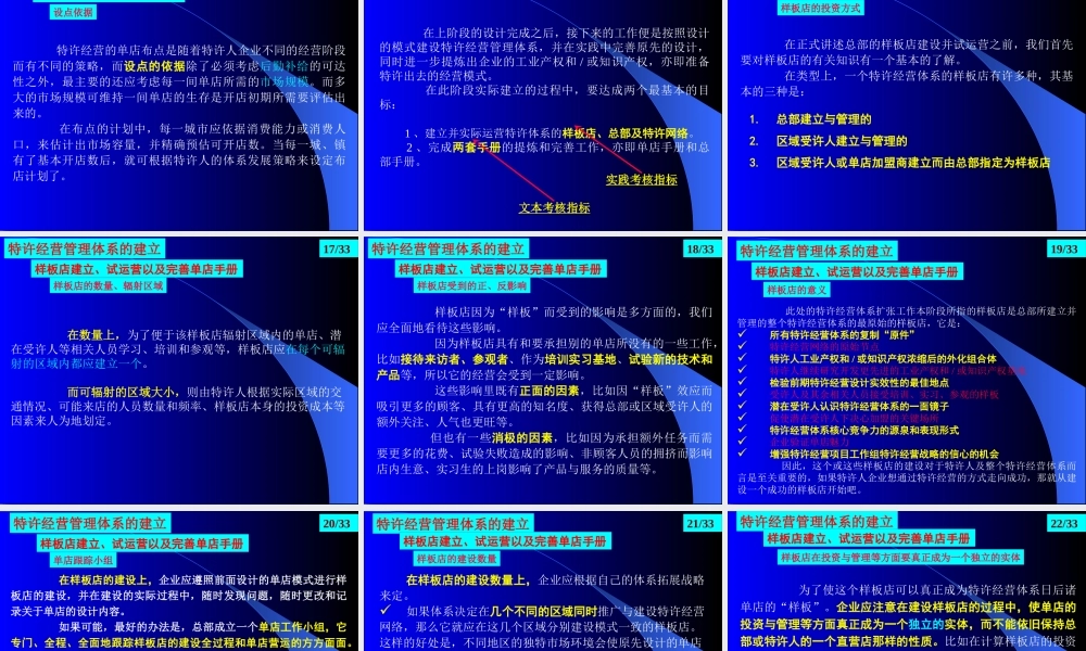 如何构建特许经营体系