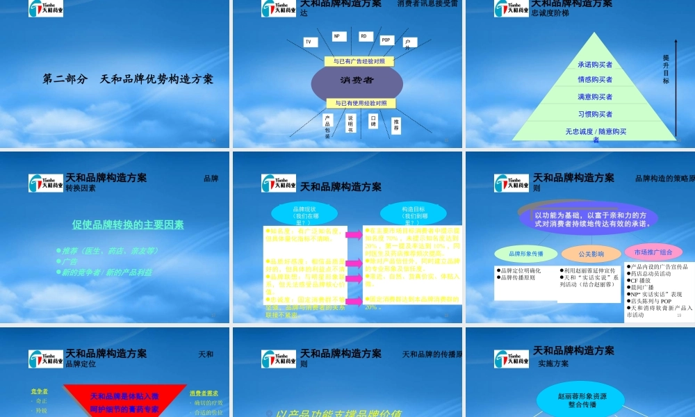 如何构建天和品牌新优势