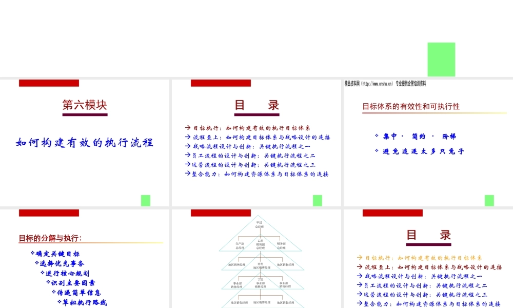 如何构建有效的执行流程
