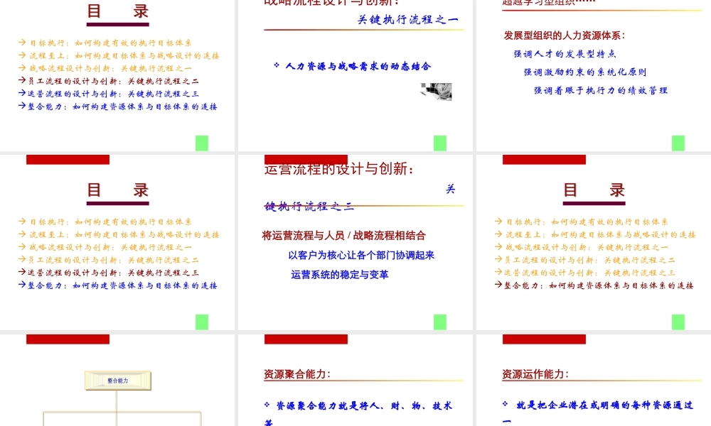 如何构建有效的执行流程PPT