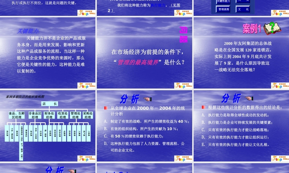 如何构筑有效的执行力