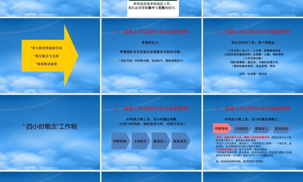 如何管理创意过程
