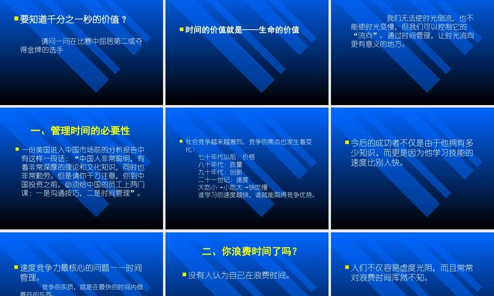如何管理你的时间(PPT 页)