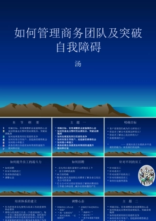 如何管理商务团队及突破自我障碍培训