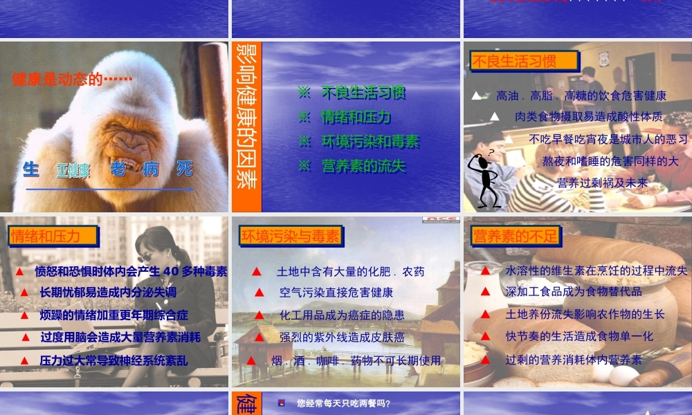 如何缓解现代人的健康危机