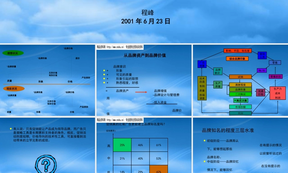 如何既卖品牌又卖销量讲座