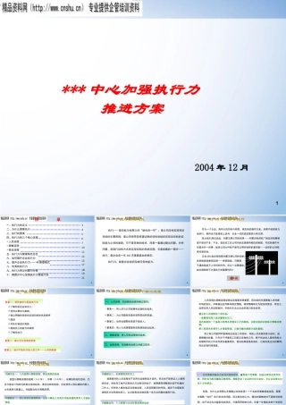 如何加强执行力推进方案