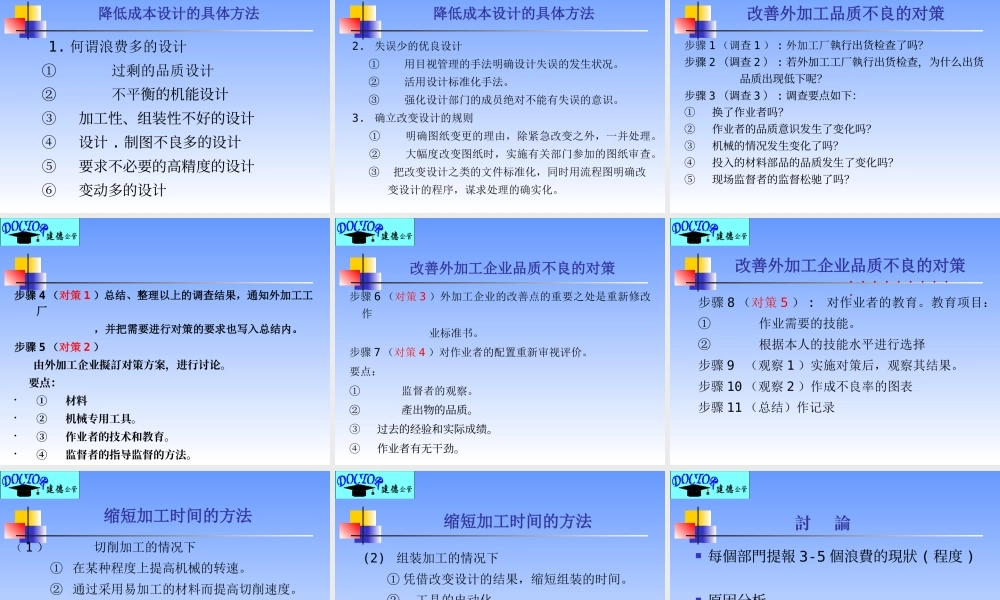如何减少工厂浪费(ppt 22页)2