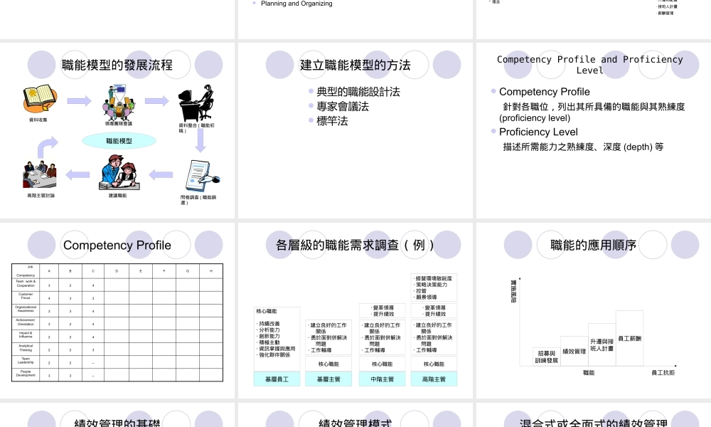 如何建构核心职能连结绩效管理与薪资制度--eaglefly2000