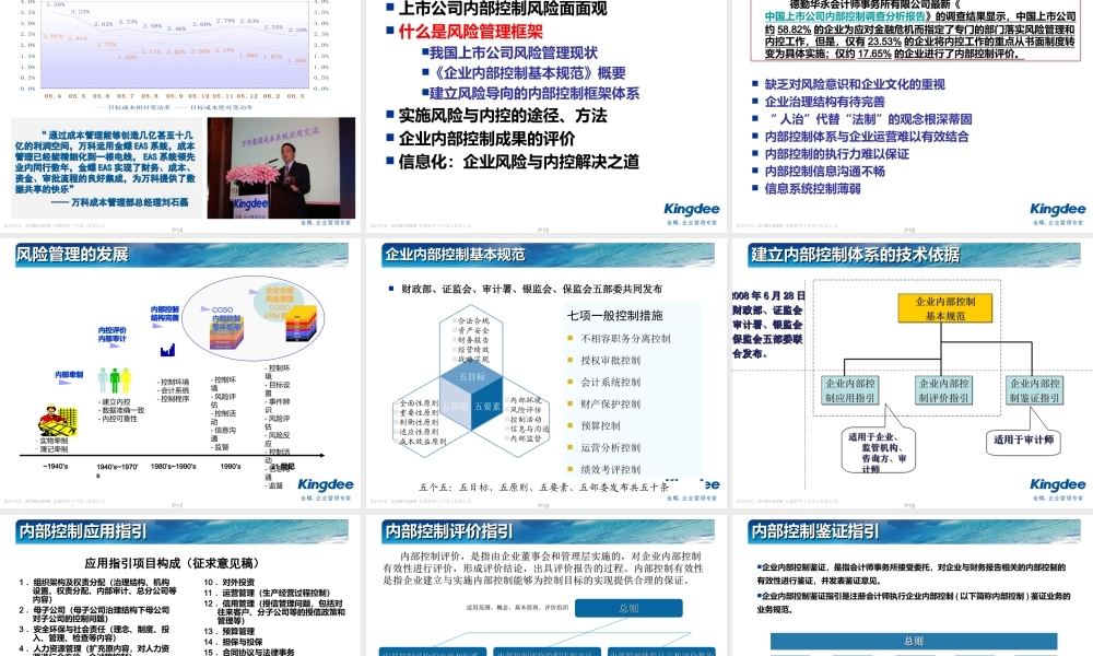 如何建立风险与内控管理体系讲义